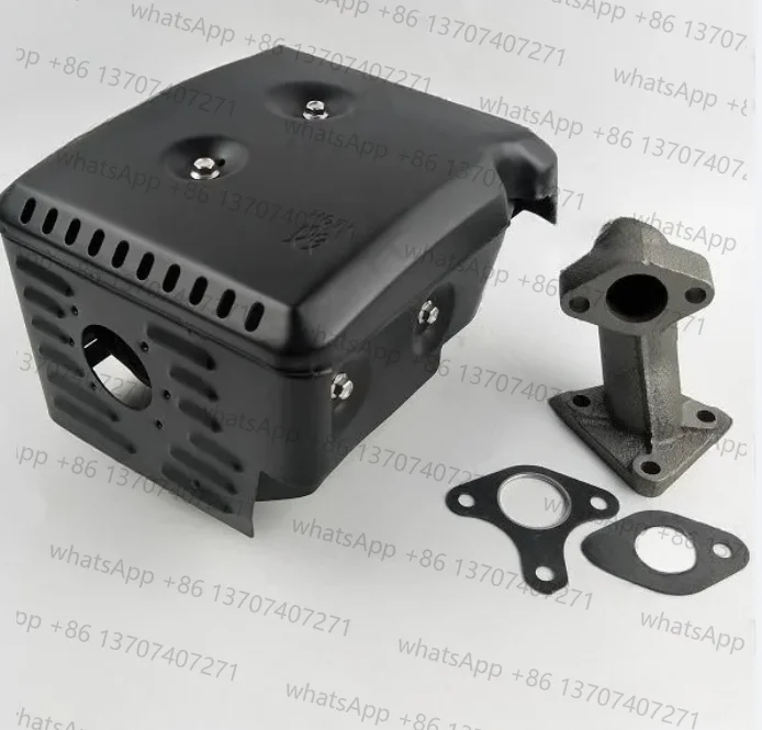 ensemble-d'echappement-de-silencieux-noir-pour-honda-gx340-gx390-gx420-11hp-13hp-389cc-420cc-moteur-a-essence-4-temps-pompe-a-eau-188f