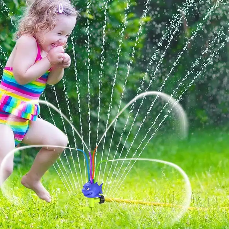 Brinquedos de verão para crianças, Splashing Fun Sprinklers com spray rotativo, Brinquedos externos para crianças