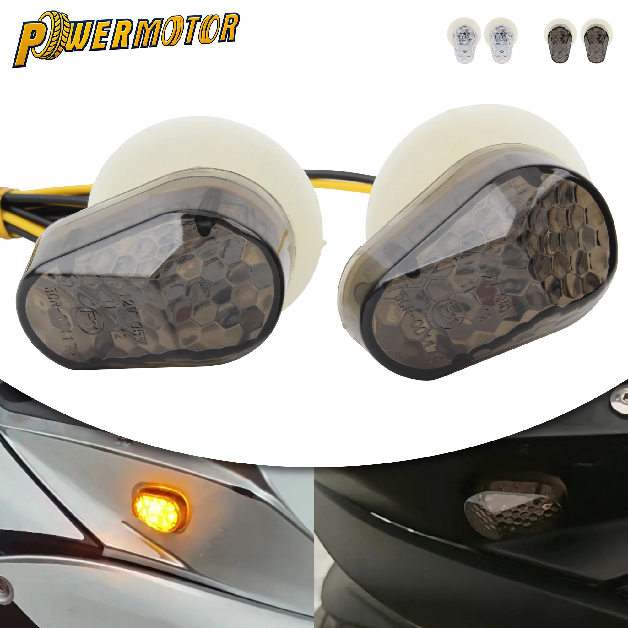 

Motorcycle LED Turn Signal For Yamaha FZ09 FZ1 FZ6 FZ6R FZ8 TMAX YZF R1 R6 R6S Sportbike Indicator Flashing Light Side Lamp