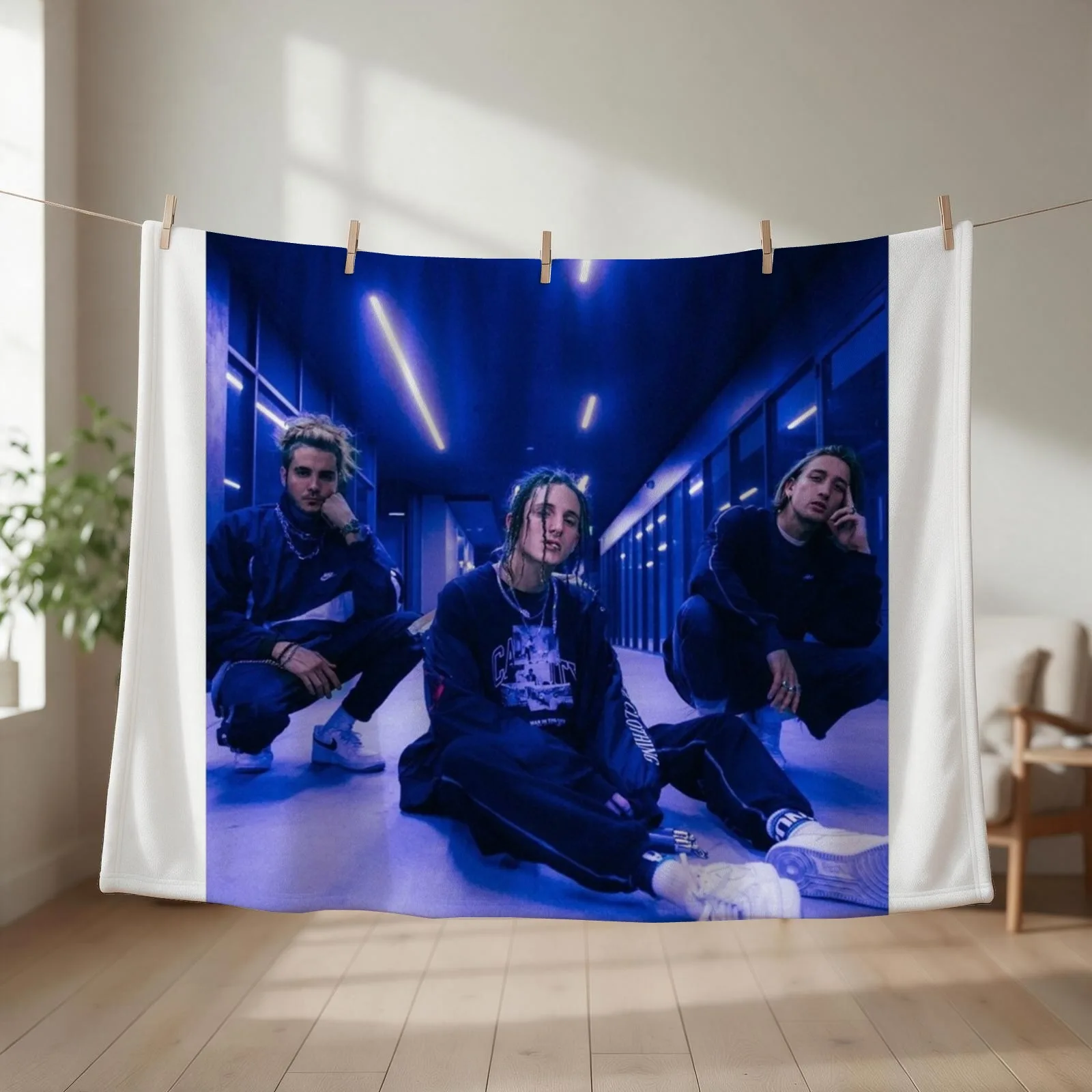 chase atlantic Throw Blanket bed plaid Flannel Designers Camping Blankets