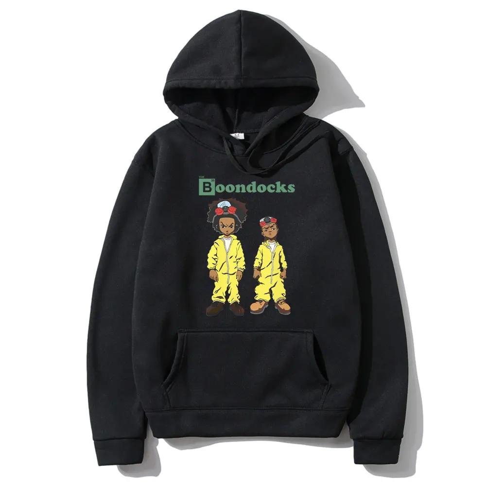 

Funny Anime The Boondocks Huey and Riley Print Hoodie Fun Breaking Bad Walter White Jesse Pinkman Graphics Hooded Sweatshirt