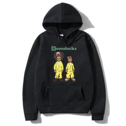 Sudadera con capucha con estampado divertido de Anime The Boondocks Huey and Joel, Sudadera con capucha con gráficos divertidos de Breaking Bad Walter White Jesse Pinkman