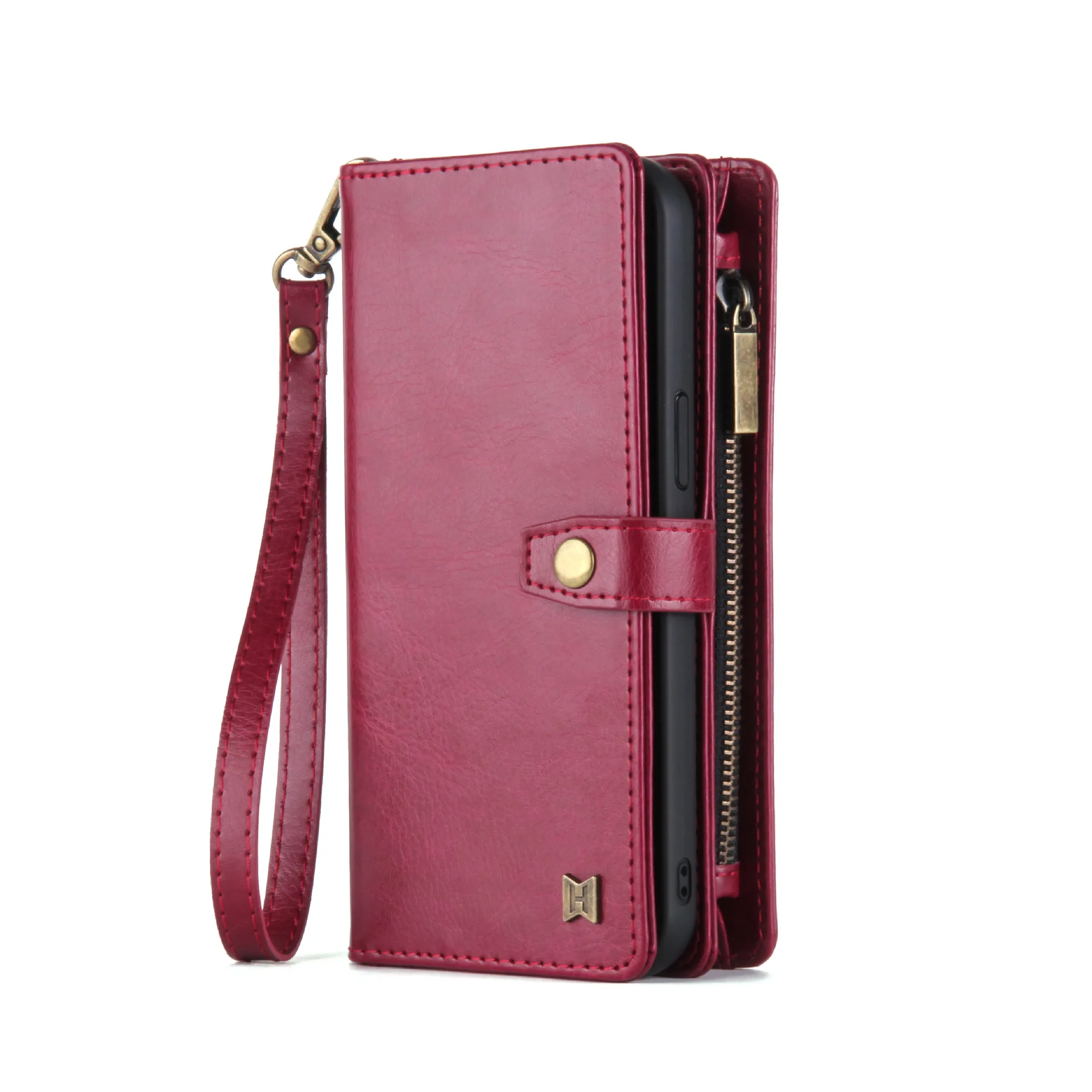 Megshi Wallet Pu Leather Filp Phone Case Cover For Samsung Galaxy S24 S23 S22 S21 S20 Fe Plus Ultra Bag Cases