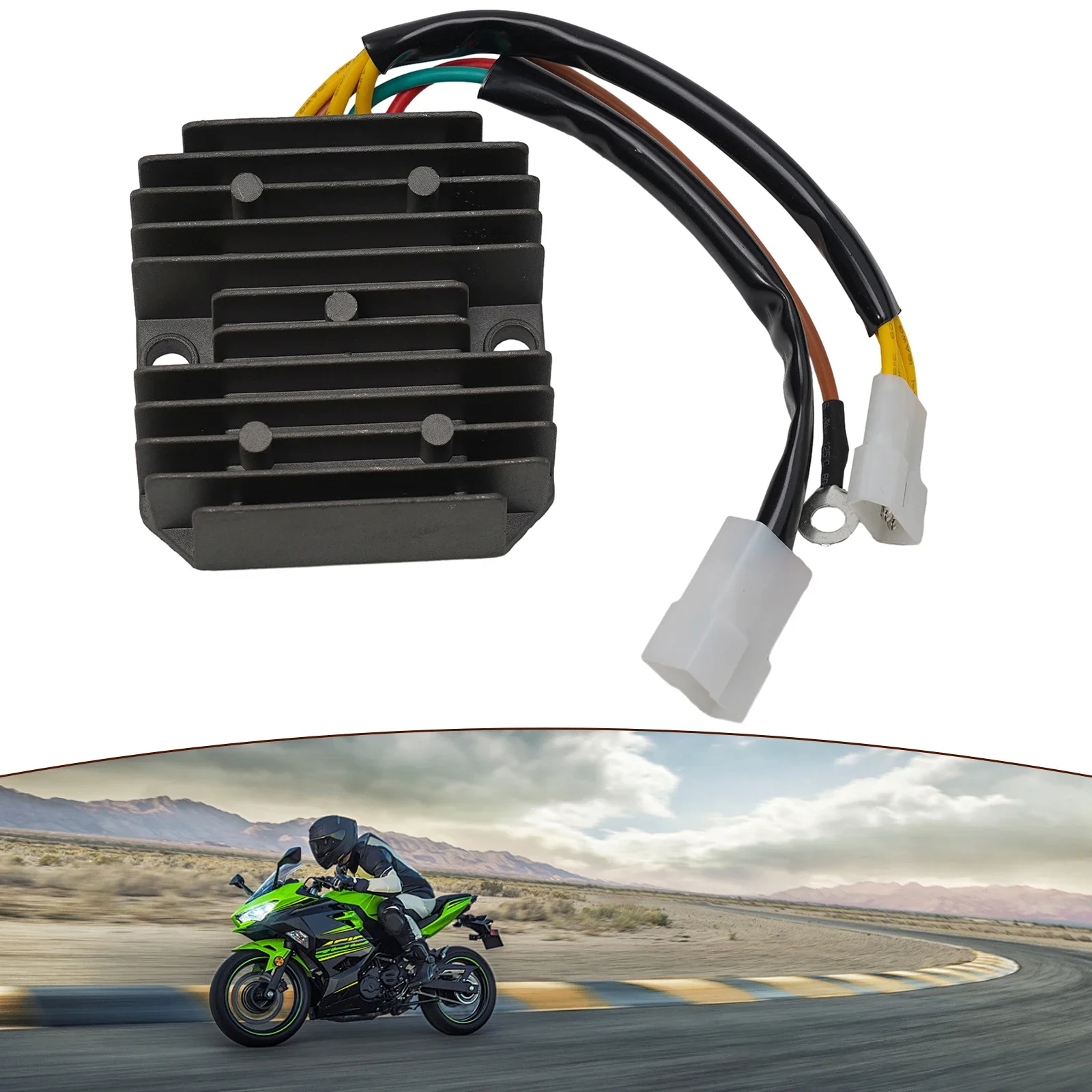 Black Voltage Rectifier Regulator for BMW F650GS F650ST ROAD FUNDURO Optimal Charging Capability Heat Dissipation