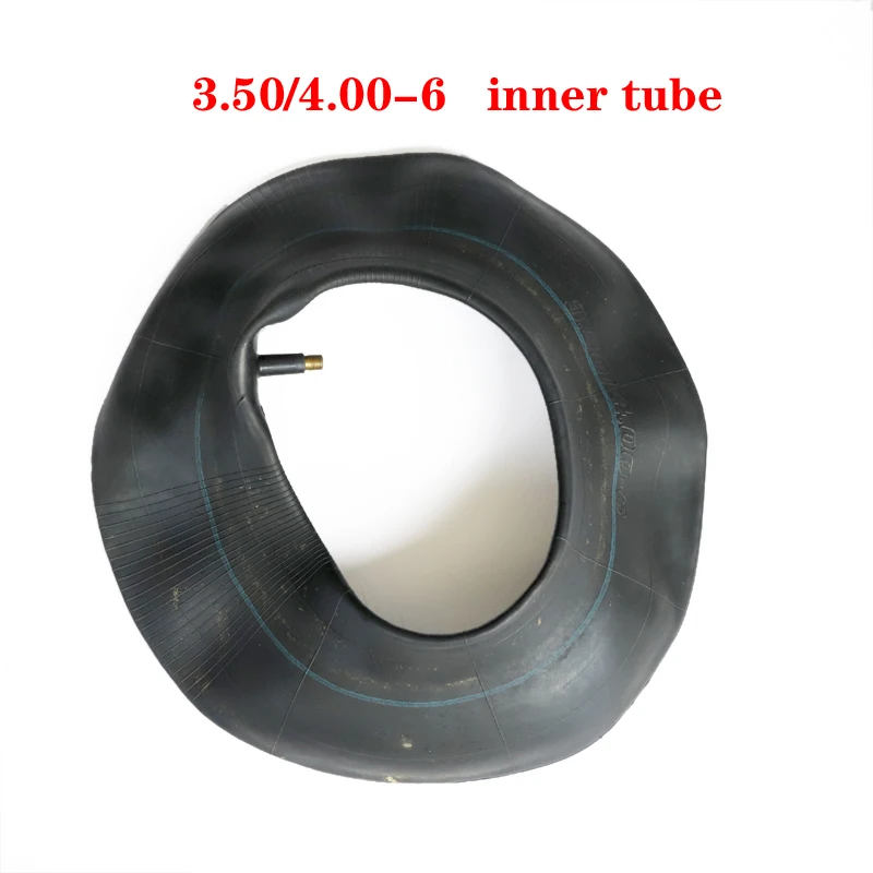 Innertube 4.10/3.50-6 3.50/4.00-6 350/400-6 Camera 3.50-6 4.00-6 Inner Tube Tire Rubber Valve for Wheelbarrow E-Bike Scooter