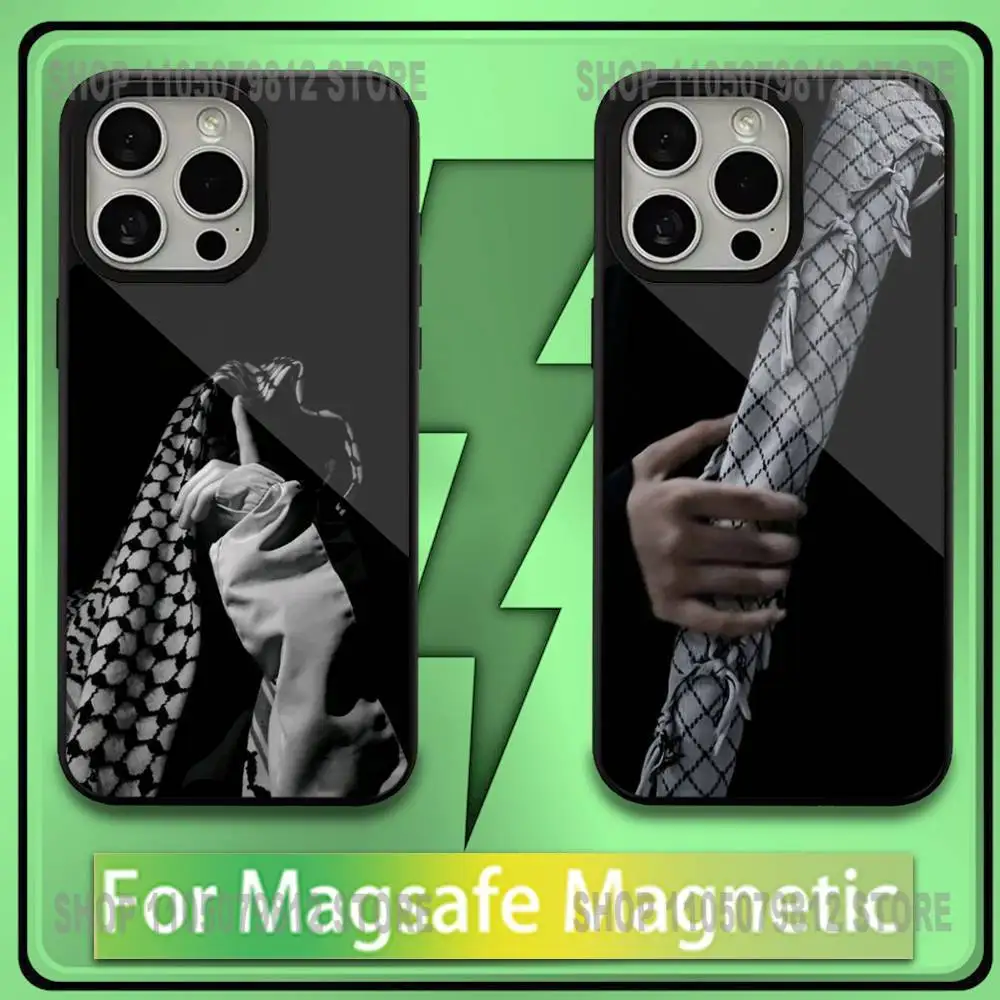 

Keffiyeh-P-PalestinS-Hattah Flag Phone Case For iPhone17,16,15,14,13,12,11,Plus,Pro,Max,Mini Magesafe Magnetic Wireless Charge