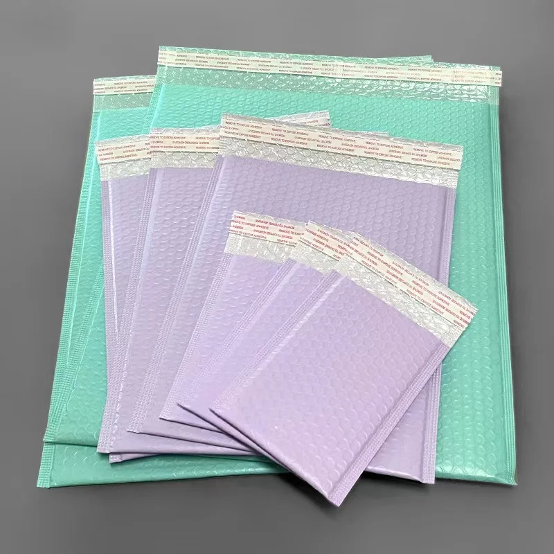 Pack 50 Bubble Envelopes purple/colourful Packing Bags Self-Sealing Filled Envelope Shipping Packaging Anti-Fall Protection