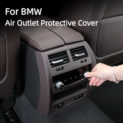 Car Air Vent Cover Center Console Rear Air Outlet Protective Frame Panel Auto Interior Accessory For BMW G30 G20 X1X2 X3 X4 X5X6