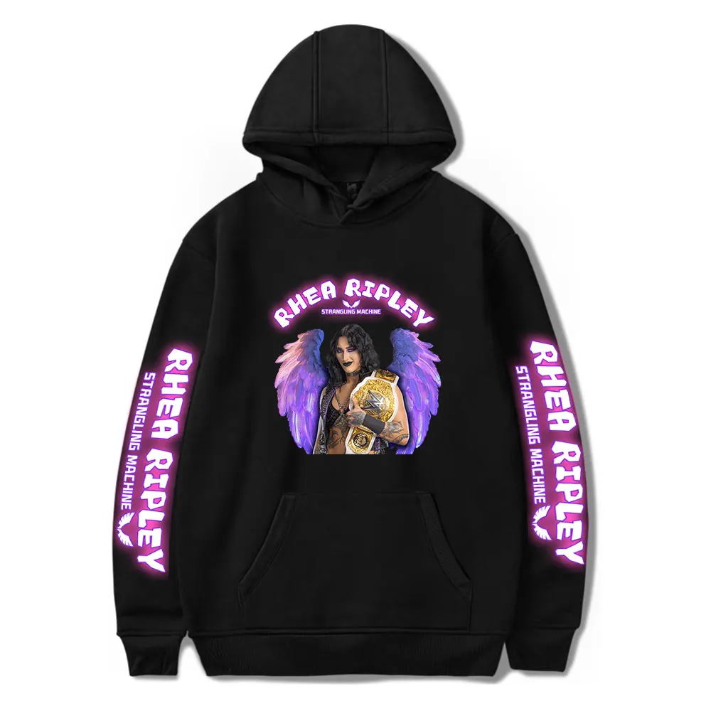 

Rhea Ripley Hoodies Merch Women Men Fashion Casual Hooded Sweatshirts Streetwear Long Sleeve Pullover Sweatshirt