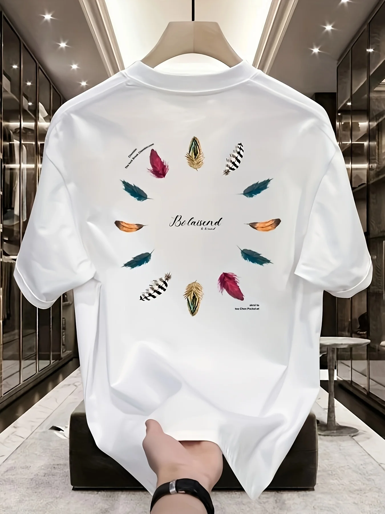 Sommer Neues Amerikanisches High-Street Rundhals-Kurzarm-T-Shirt - Nischen-High-End Coole Lässige Mode Vielseitiges Paar-Oberteil