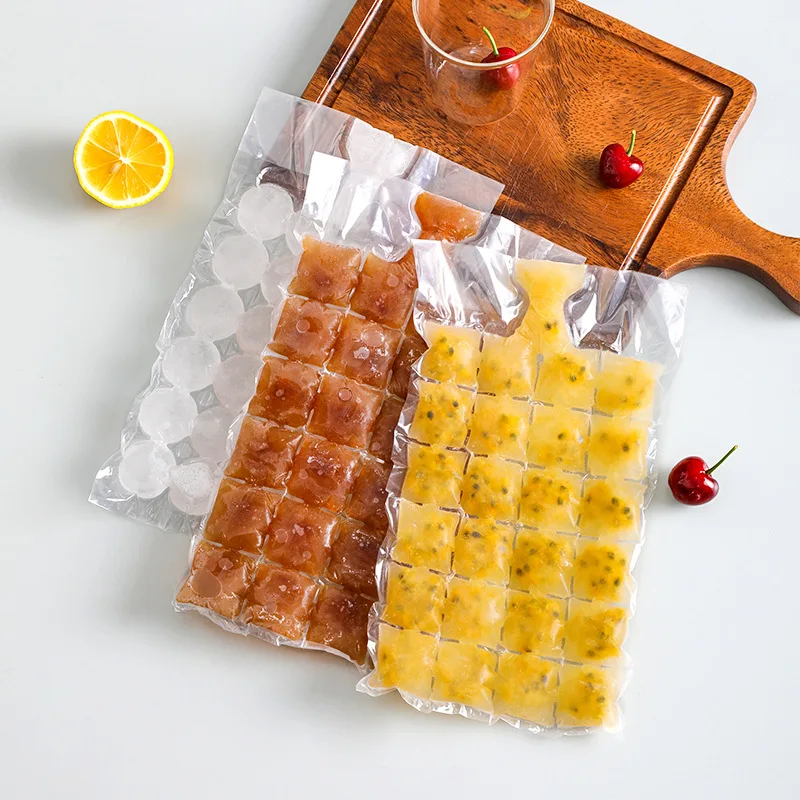 10-30Pcs Ice Mold Bags Disposable Ice-Making Freezing Maker Cube Self-Seal For Summer Diy Drinking Juice Injection Fresh-Keeping