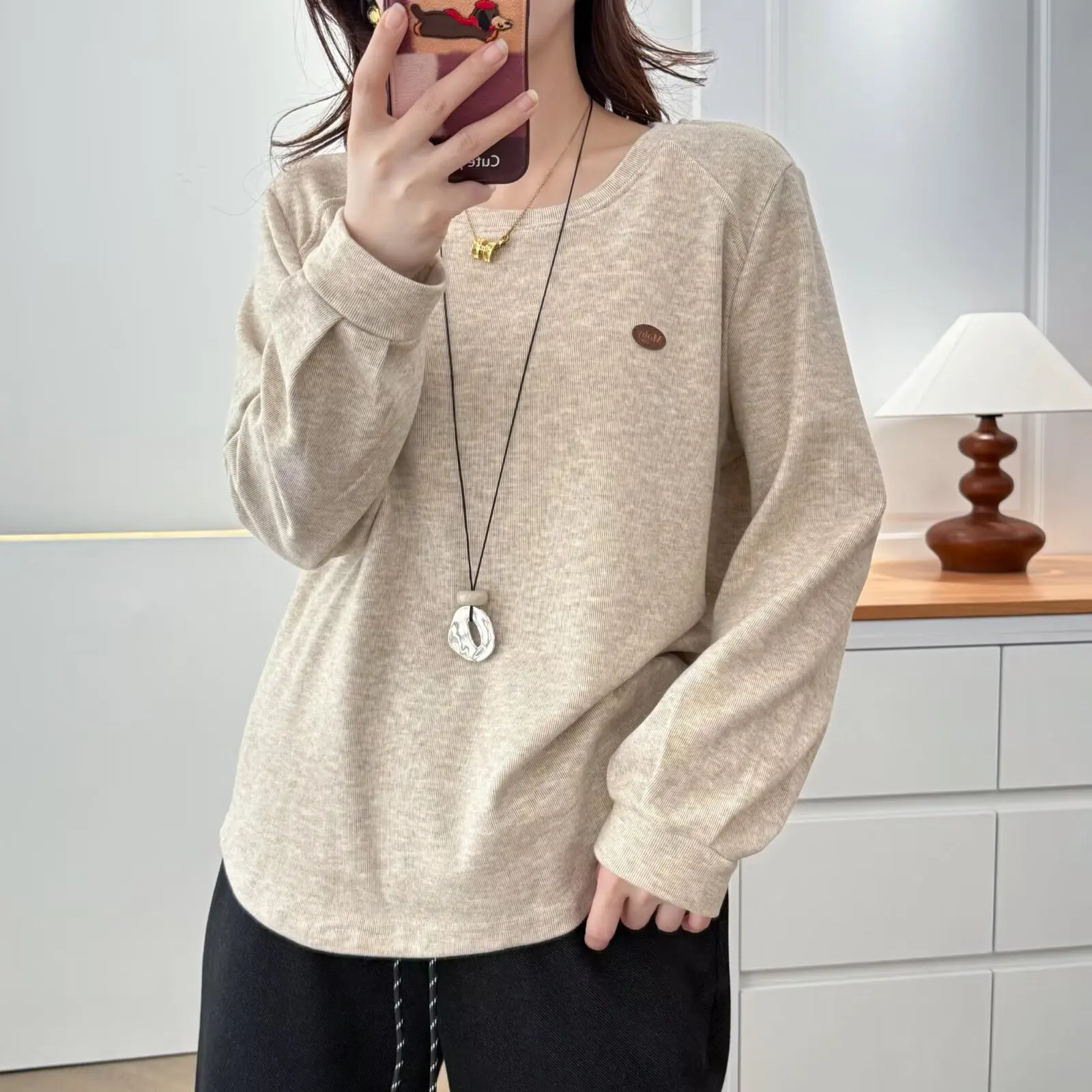 

XXXXL модная женская футболка больших размеров, осенне-зимняя новая простая флисовая теплая толстовка с длинными рукавами 2558