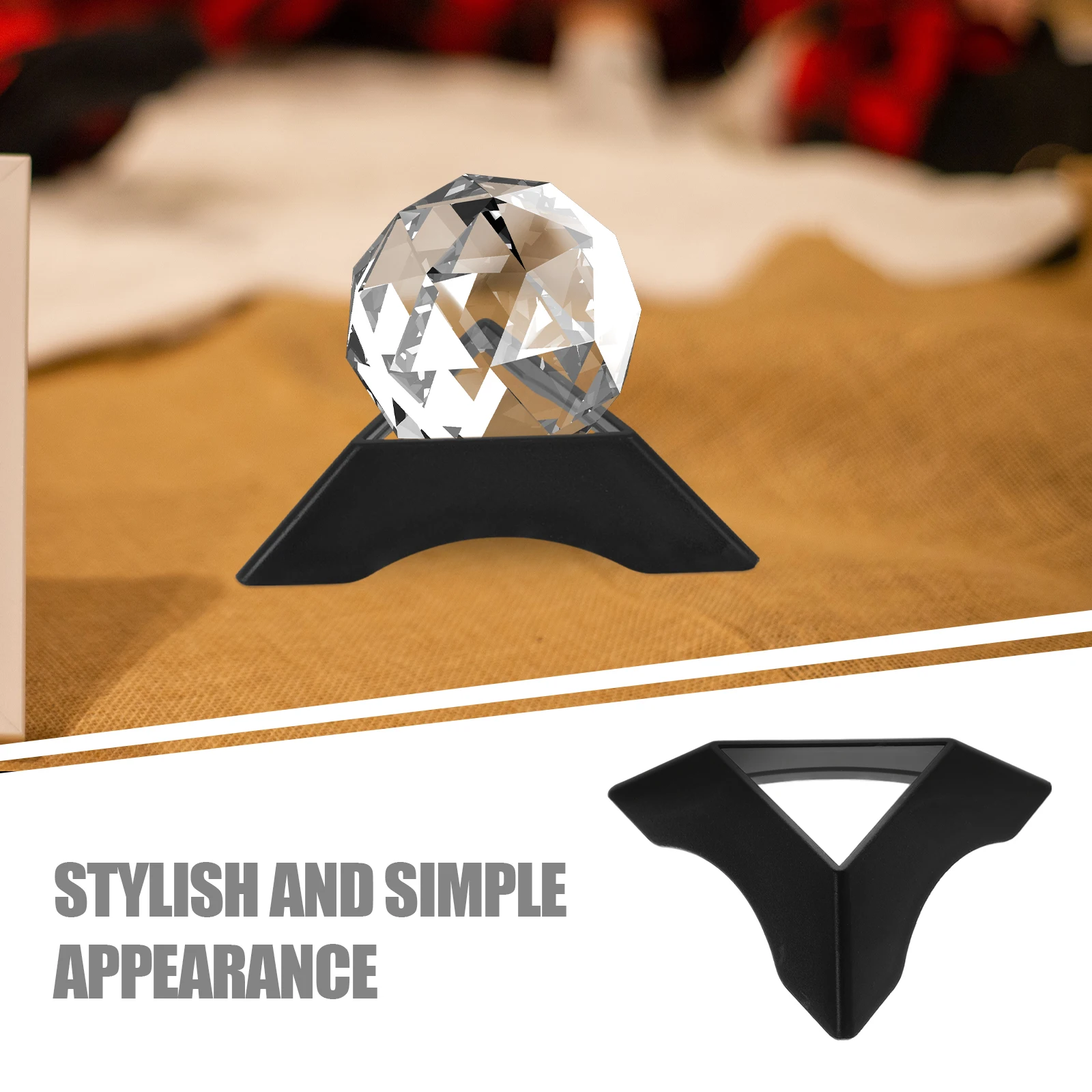 20Pcs Stand Colorful Triangle Base Display Holder Compact Design Easy to Carry for Home Office