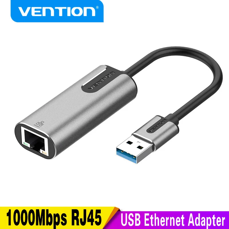 

Адаптер Vention USB Ethernet с USB 3,0 на RJ45 Lan, хаб-переключатель для ТВ-приставки Xiaomi Mi Box Laptop3/S, сетевая карта Ethernet