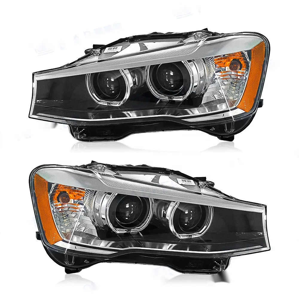 2015-2017 para X3 X4 F25 faro de xenón BM2519143 63117401136 lente/carcasa de EE. UU. luz delantera adaptable temperatura de Color 6000k