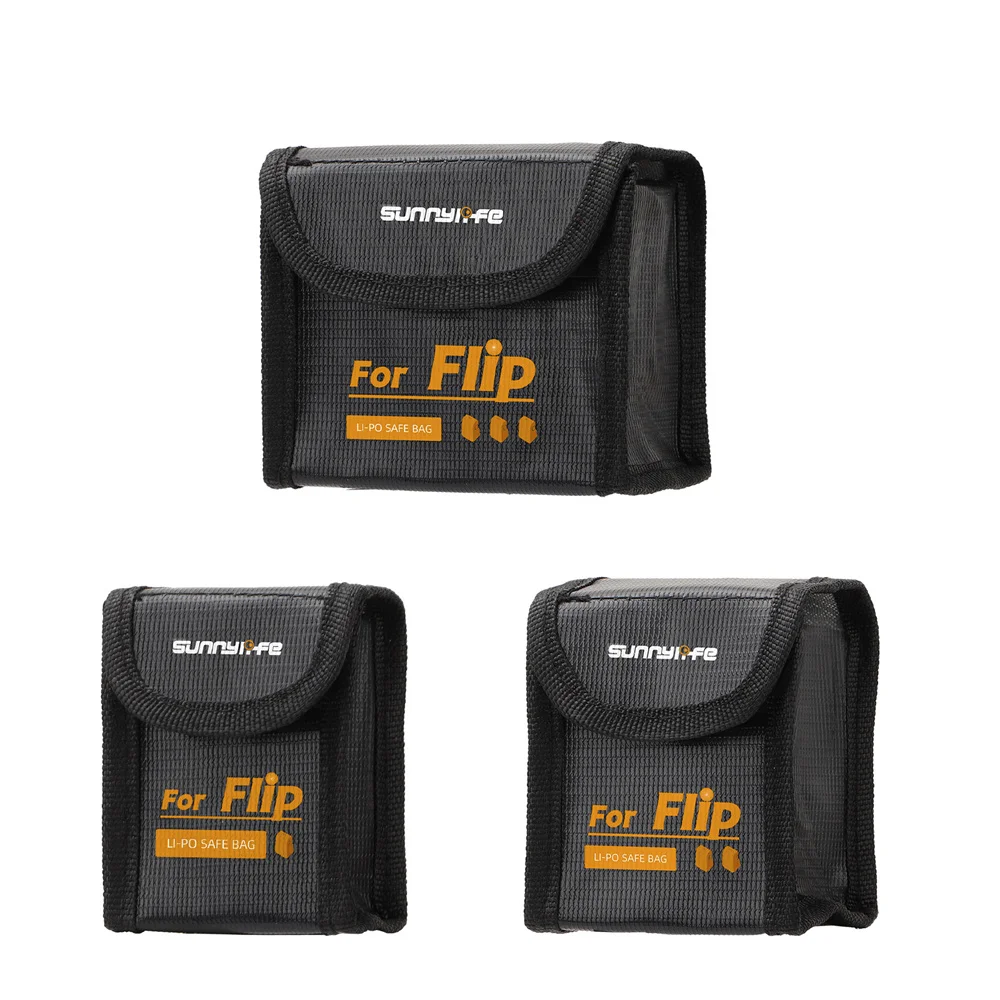 Hub de carregamento de bateria drone saco lipo bateria segurança para dji flip à prova de explosão saco de armazenamento guarda 1/2/3 pçs caso portátil de viagem