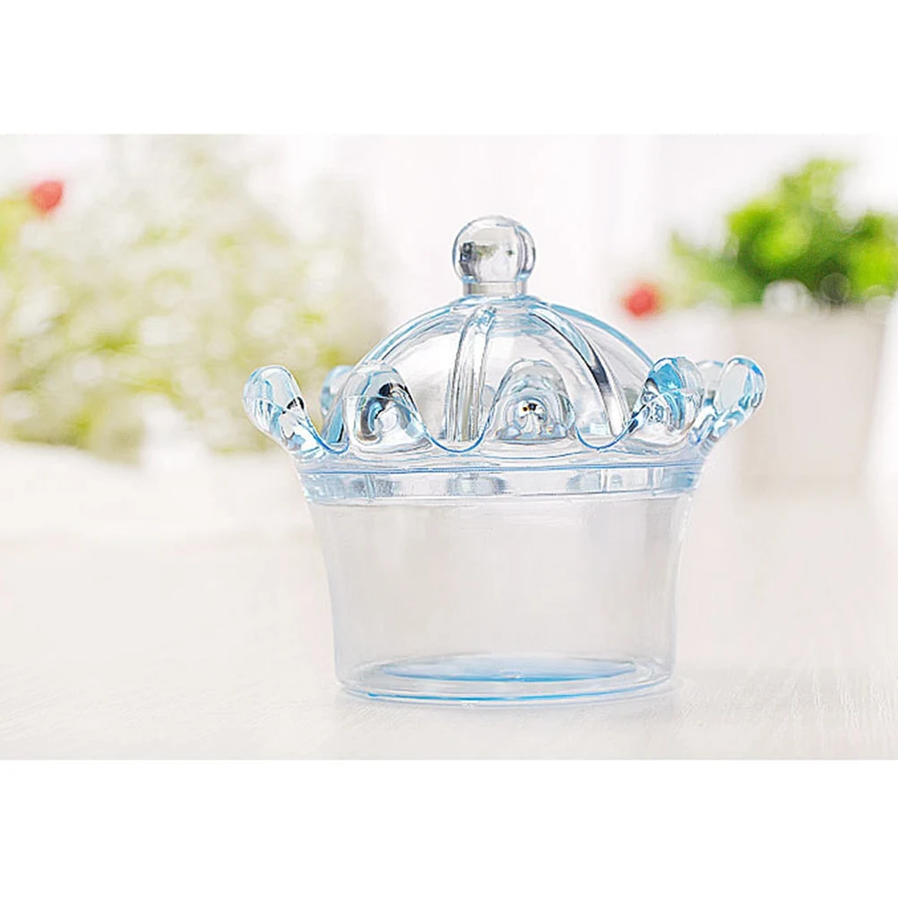 

2Pcs Transparent Light Shape Plastic Candy Box for Wedding Birthday Party Gift Package Candy Storage Box