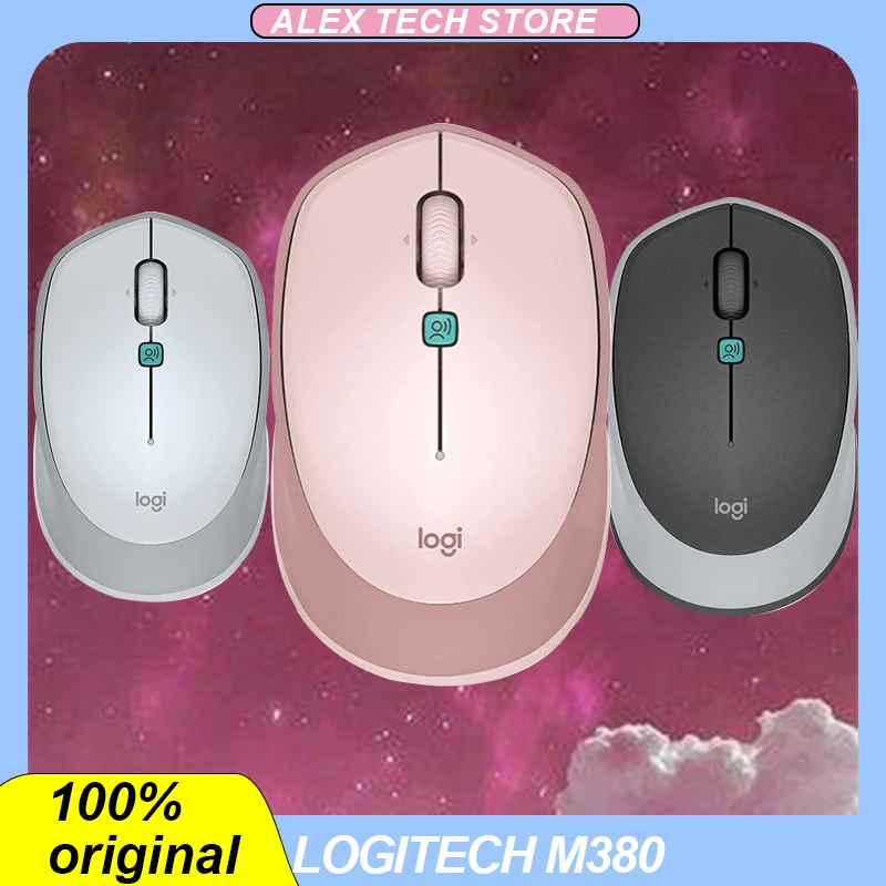 

Мышь Logitech M380 Беспроводная с голосовым вводом, 1000dpi