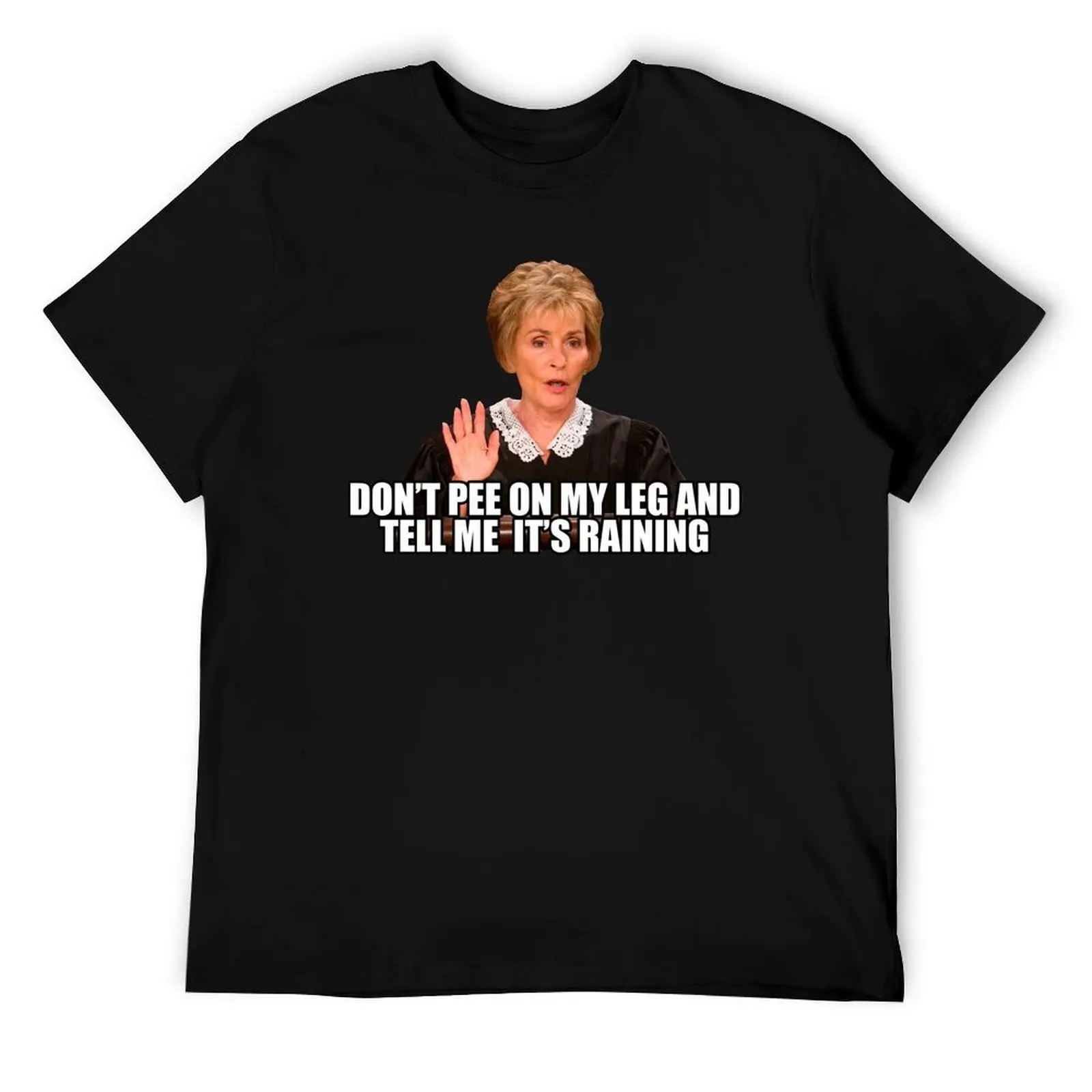 لا تبول على ساقي وأخبرني تي شيرت مطر تي شيرت قطني أسود عادي للرجال حزمة تي شيرت #1