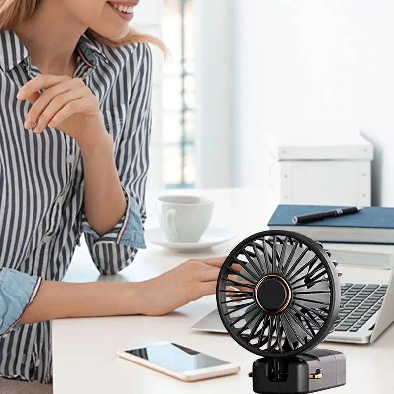 Rechargeable Fan Portable Foldable Portable Air Conditioner Fan USB Rechargeable Fan Small Desktop Fan Mini Air Conditioner