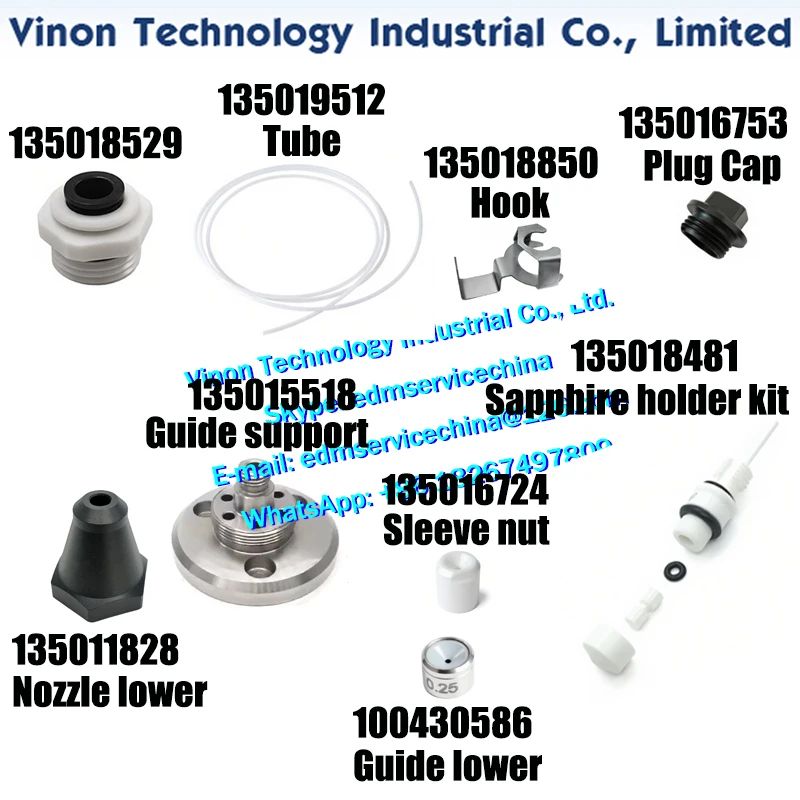135018529 Wire evacuation assy, 135019512, 135018850, 135016753, 135011828, 135015518 Support,135016724 Nut,135018481, 100430586
