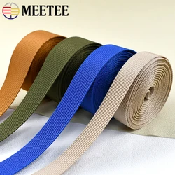 10Meters 20/25/32/38/50mm Nylon Webbing Tape 1mm Thick Ribbon Belt Bag Strap Trim Material Clothes DIY Sewing Accessories