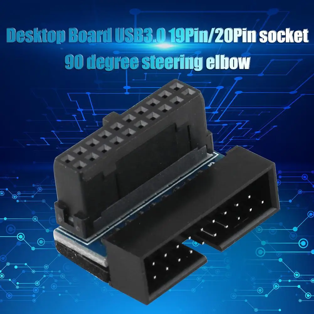 

USB 3.0 20-контактный удлинительный адаптер (штекер-гнездо) для материнской платы настольного компьютера