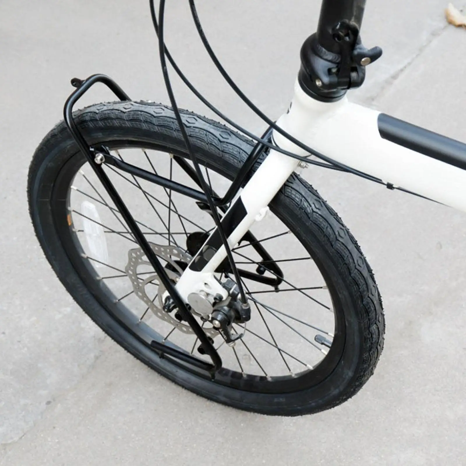 Practical Low Center Mounted Bicycle Front Pannier Rack Aluminum Alloy Shelf for 20 Inch