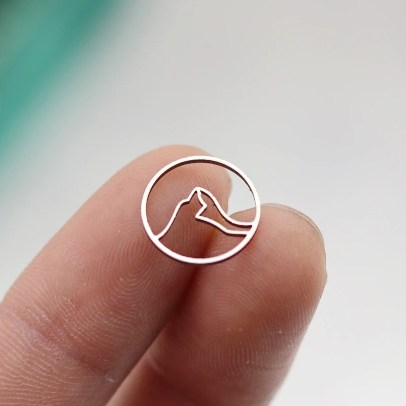 

3pcs Minimalist Mountain Art Line Charms Stainless Steel Pendant Fit DIY Vintage Bracelets Earrings Necklace Jewelry Making Mini