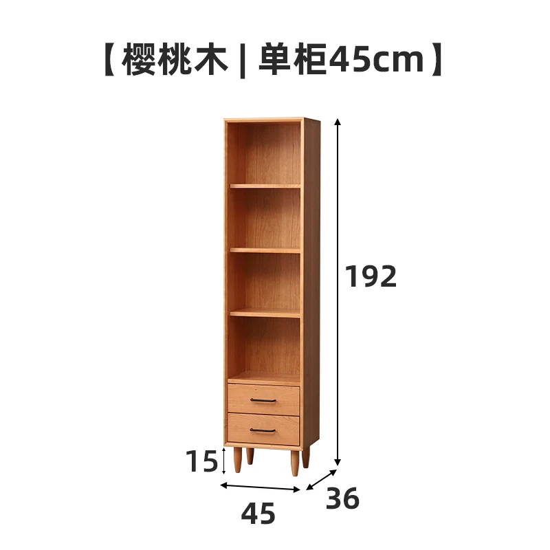 Minimalist Storage Creative Bookself Rattan Modern Mainstay Bookself Simple Retro Nordic Wooden Schrank Cajoneras Furniture