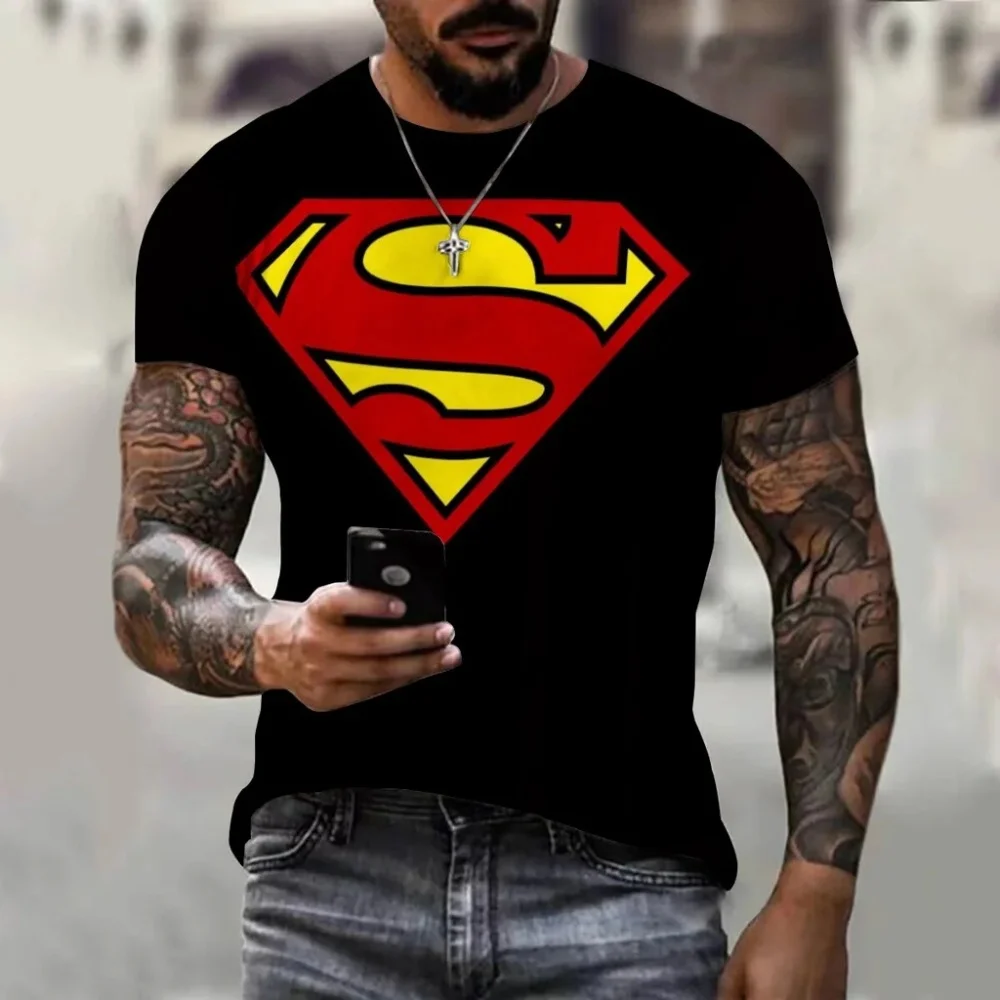 

2025 New Men's Short Sleeved with 3D Printing Summer Tee Loose Fitting Street Fashion Trend Classic Comfortable T-shirt Clothing