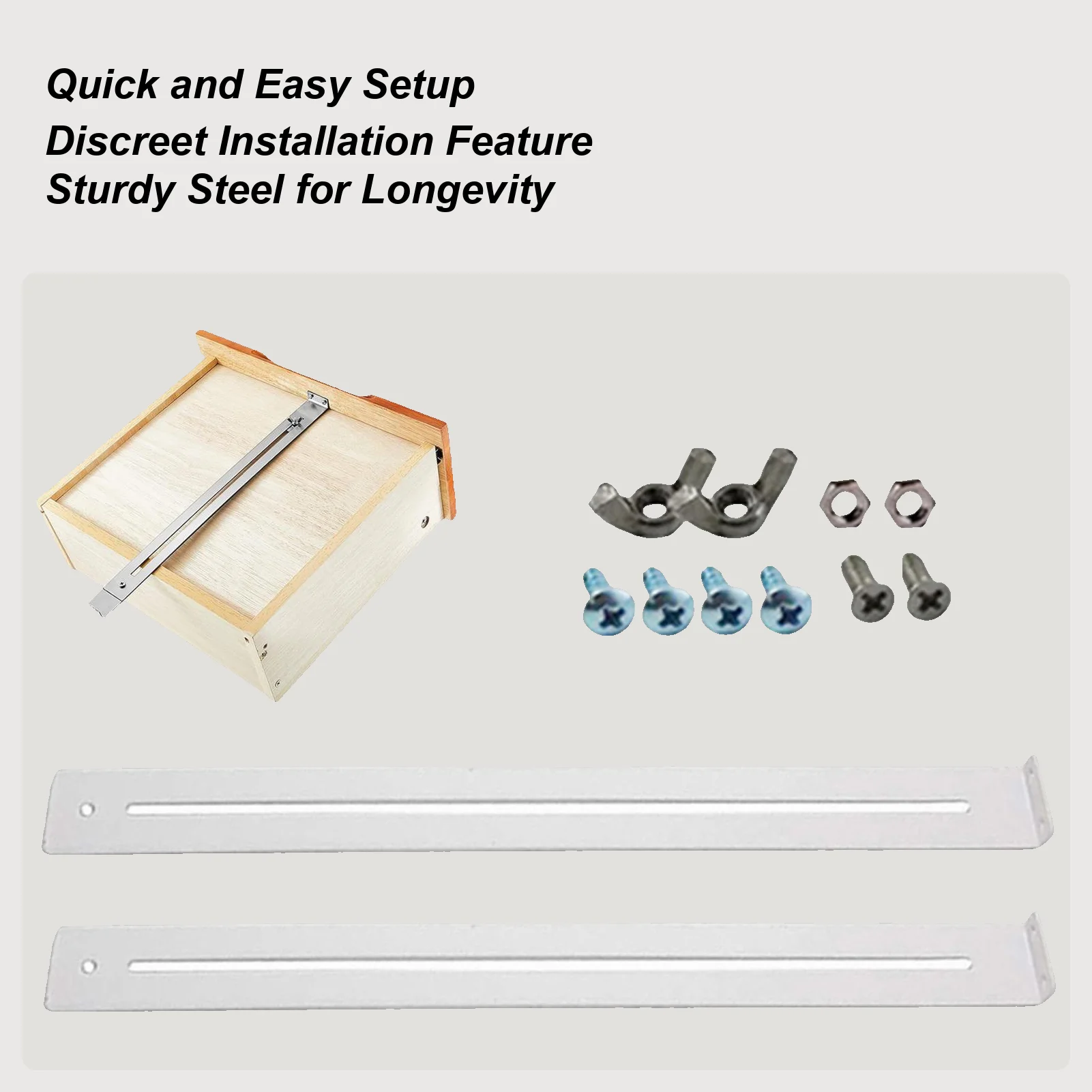 

Drawer Bottom Support Heavy Duty Anti Sagging Quick Release Drawer Replacement Support Bracket For Reinforcing Repairing Wooden