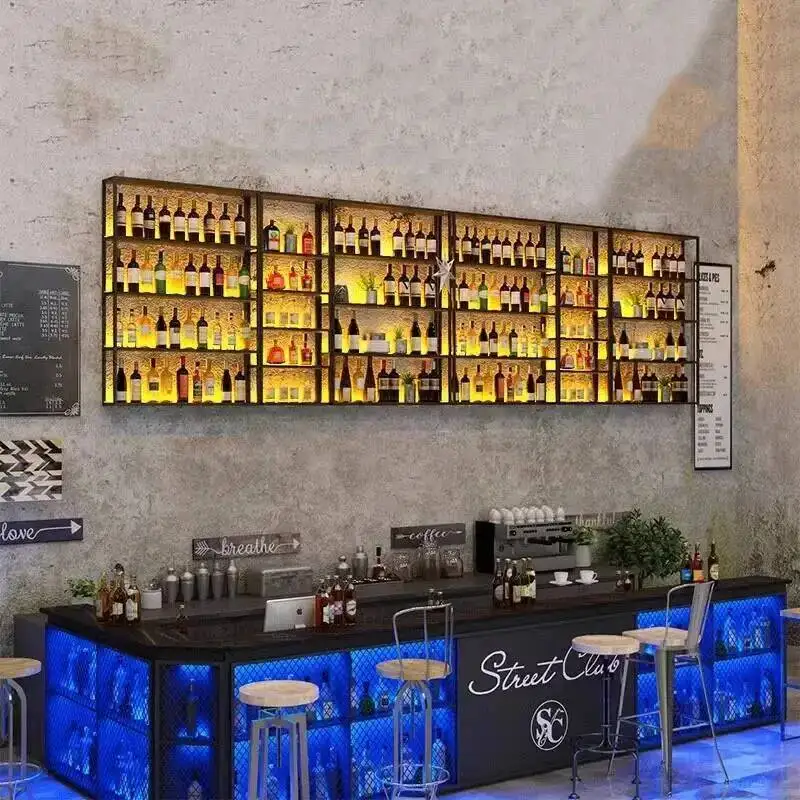 

Витрина для хранения в салоне, винные шкафы, полка для бара, буфет, настенная полка для вина, витрина для бутылок, клуб Armario Para