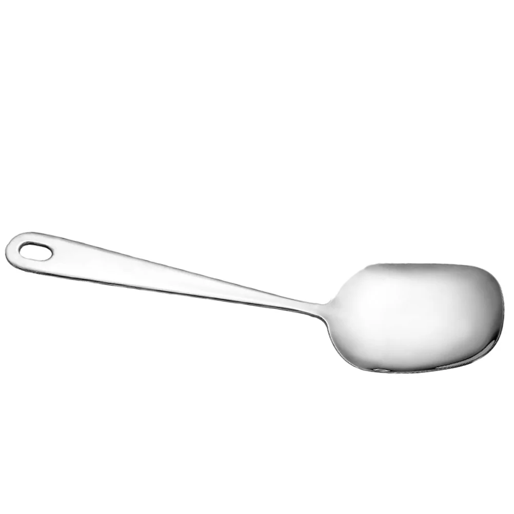 

Stainless Steel Food Serving Spoon Heavy Duty Kitchen Scoop for Rice Soup Buffet Dishwasher Safe Serving Spoon for Daily Use
