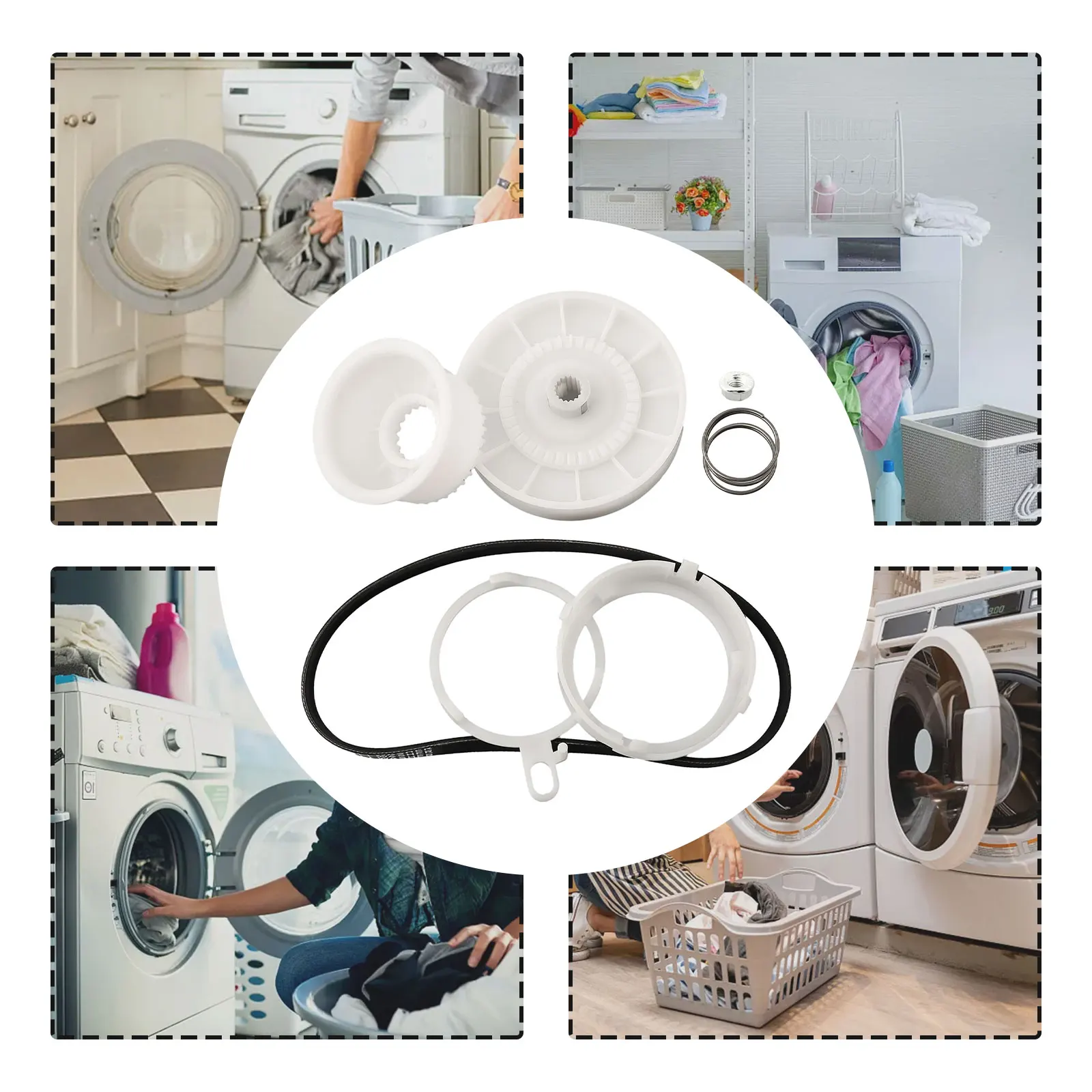 Wasmachine Poelie Koppelingsset Voor W10721967 W10006352 W10006353 W10006354 W10006356 W10006382 Wasmachine Reparatie Onderdeel