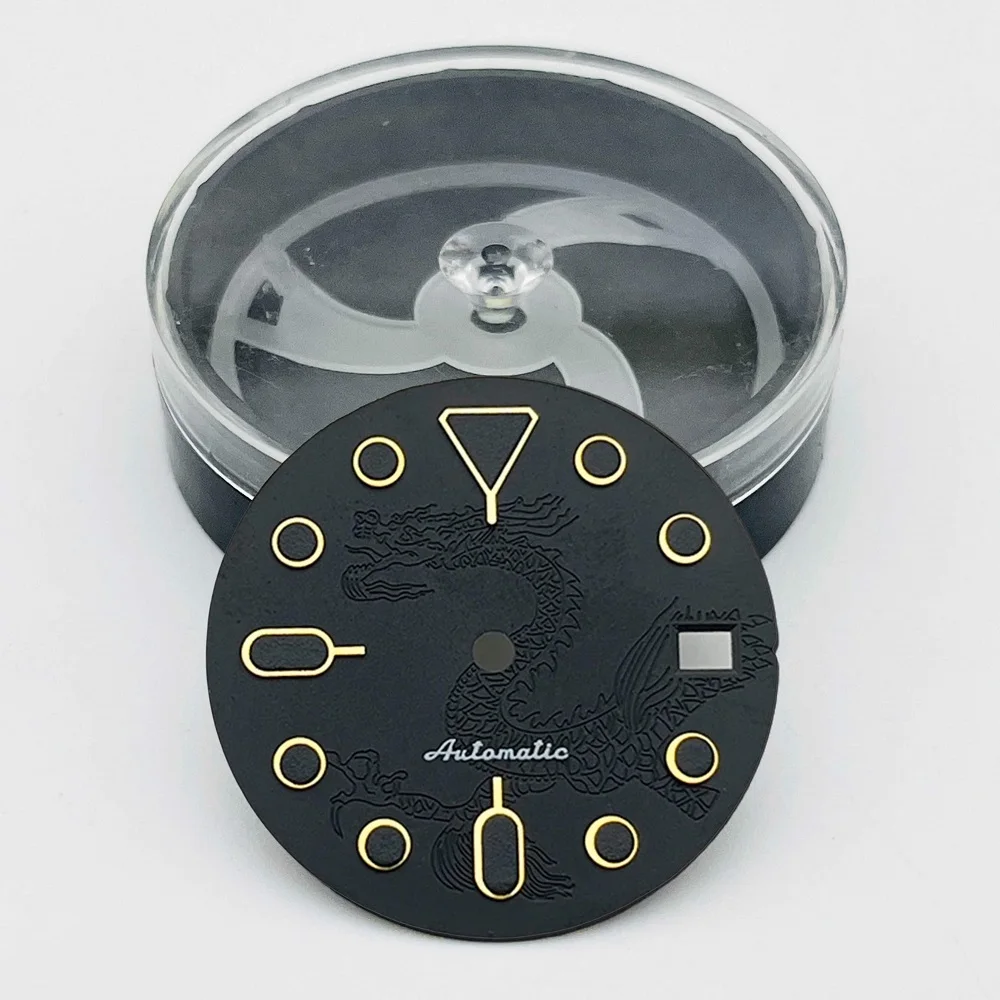 Циферблат часов NH35, циферблат часов 28,5 мм, подходит для механизма NH35 NH36 7S26, SKX007, детали циферблата часов с черепахой, тунцом и самураем