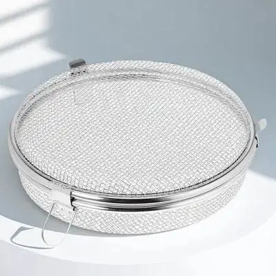 Dishwasher Utensil Basket Stainless Steel Round Mesh Storage Basket Large Capacity for Cutlery Baby Bottle Parts Small Items