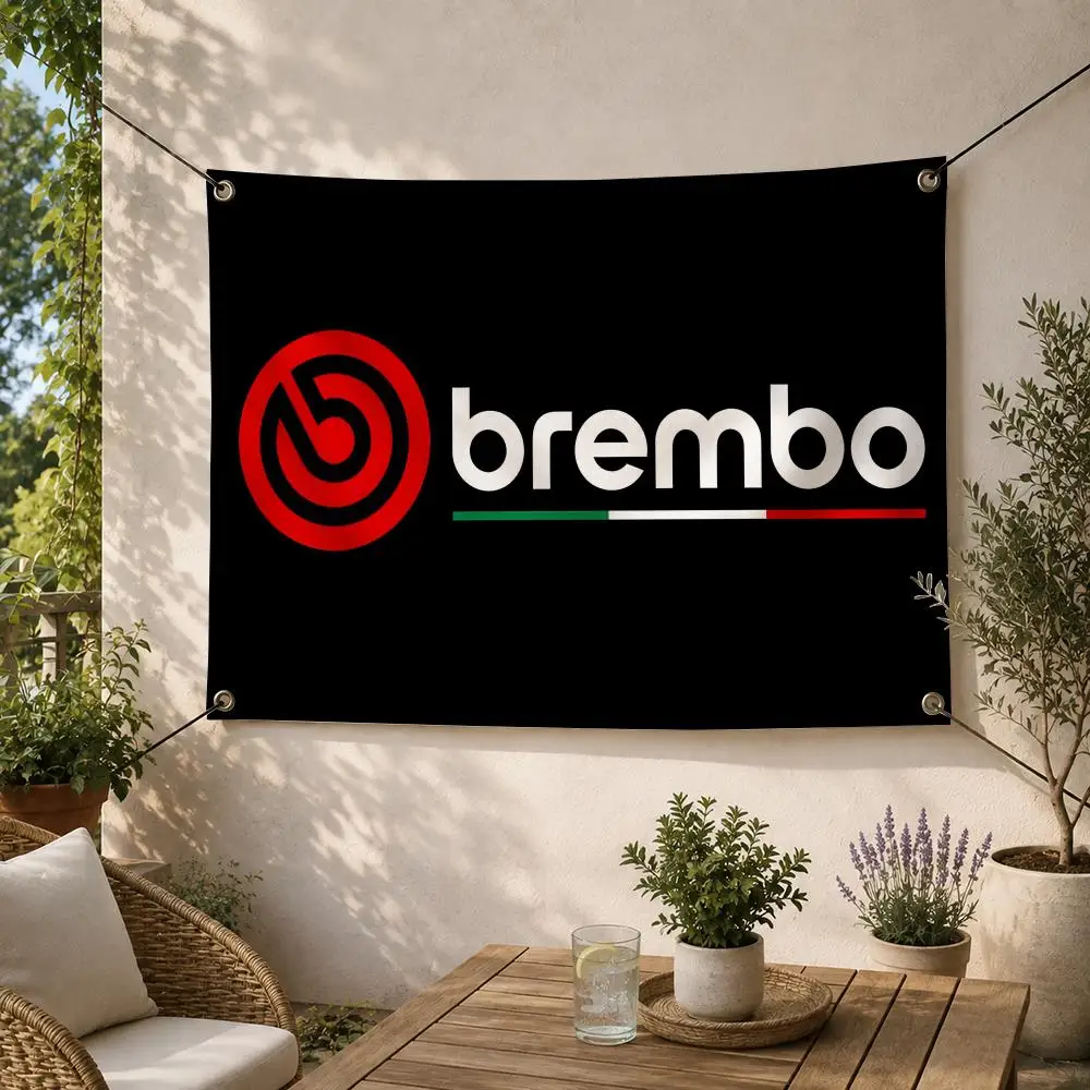 Car-Racing Performance Brembo Flags Decorative Flag Banner for Outdoor Garden Yard Camping Party Home Wall Hanging Decor