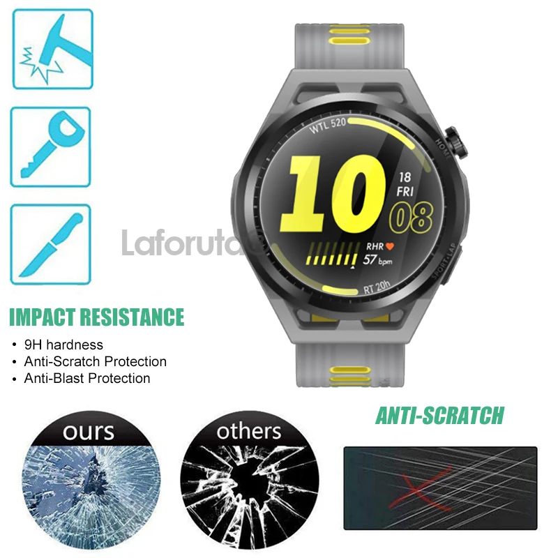 2023 Tempered Glass For Huawei Watch GT Runner Protective Glass For huawei GT3 46mm Screen Protector Film Smartwatch Accessories