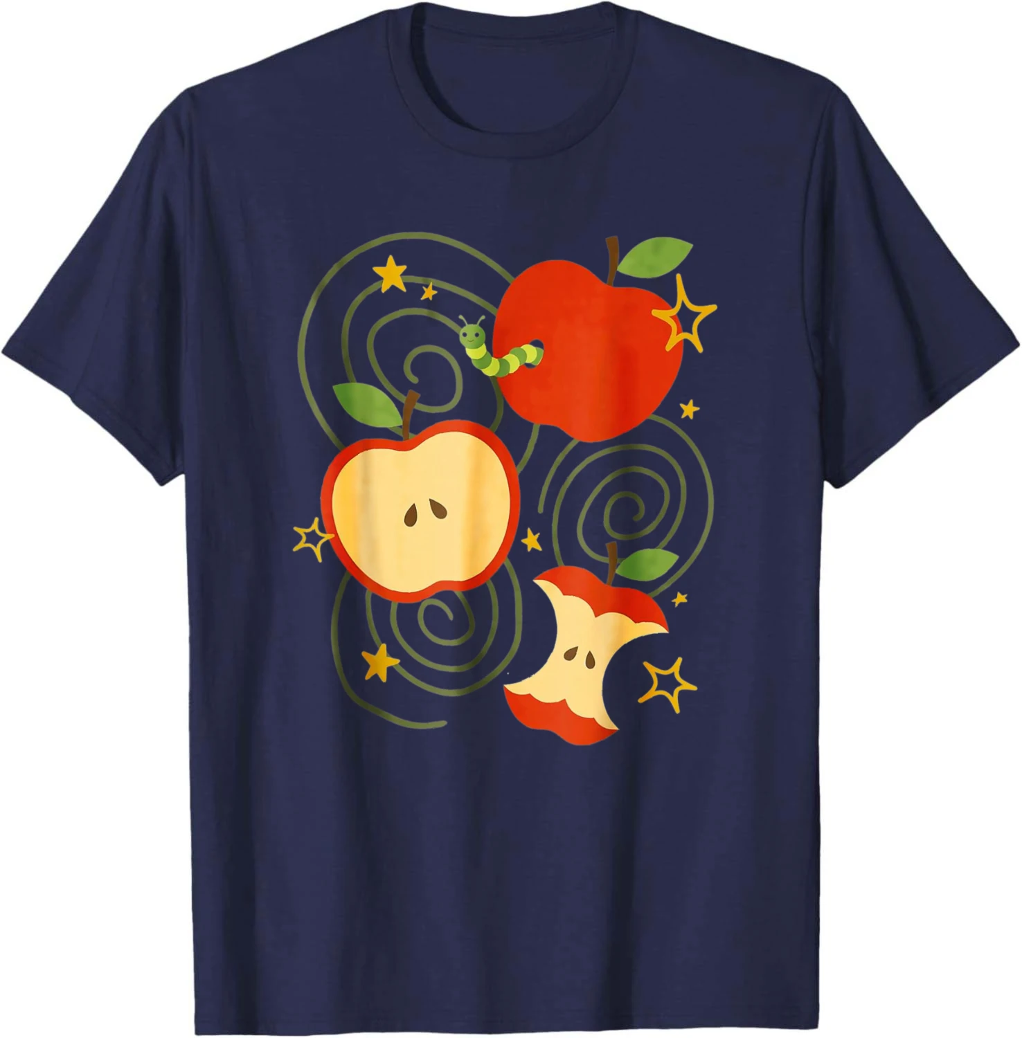 Apple Y2k Kawaii Cute Vintage 90s Retro Brown Grunge Teen T-Shirt Funny Breathable and Comfortable Cotton Tee