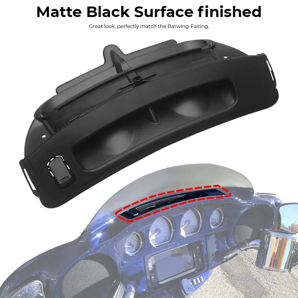 Inner Fairing Air Duct with Door Button Bezel ABS plastic For Harley Touring 2014-later Electra Glide Street Glide Motorcycle
