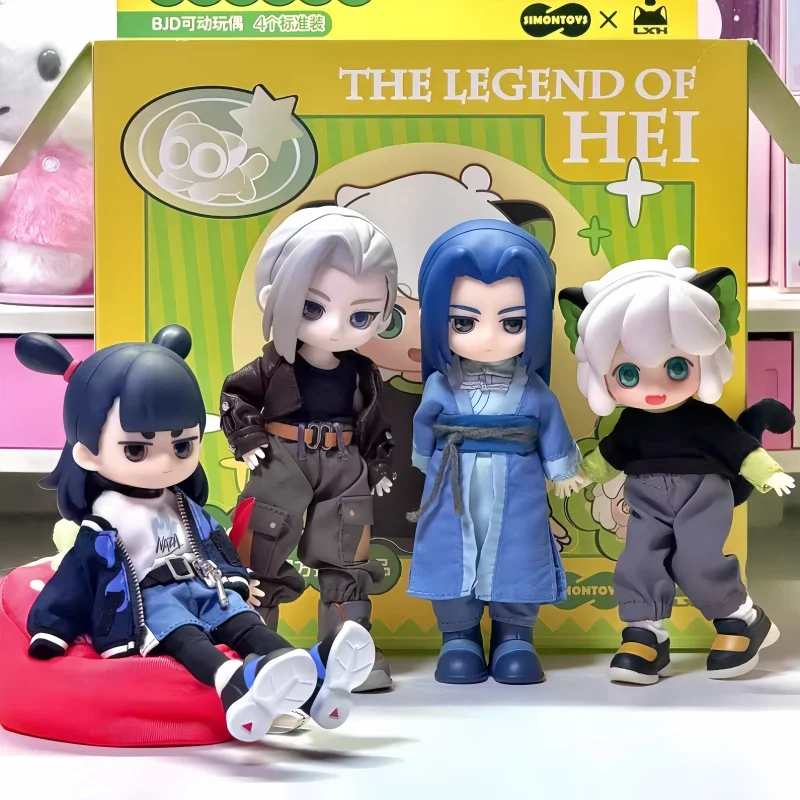 

Genuine The Legend Of Hei Bjd Wuxian Luye Nezhe Movable Joint Action Figures Blind Box Wuxian Collectible Dolls Trendy Toy Gift