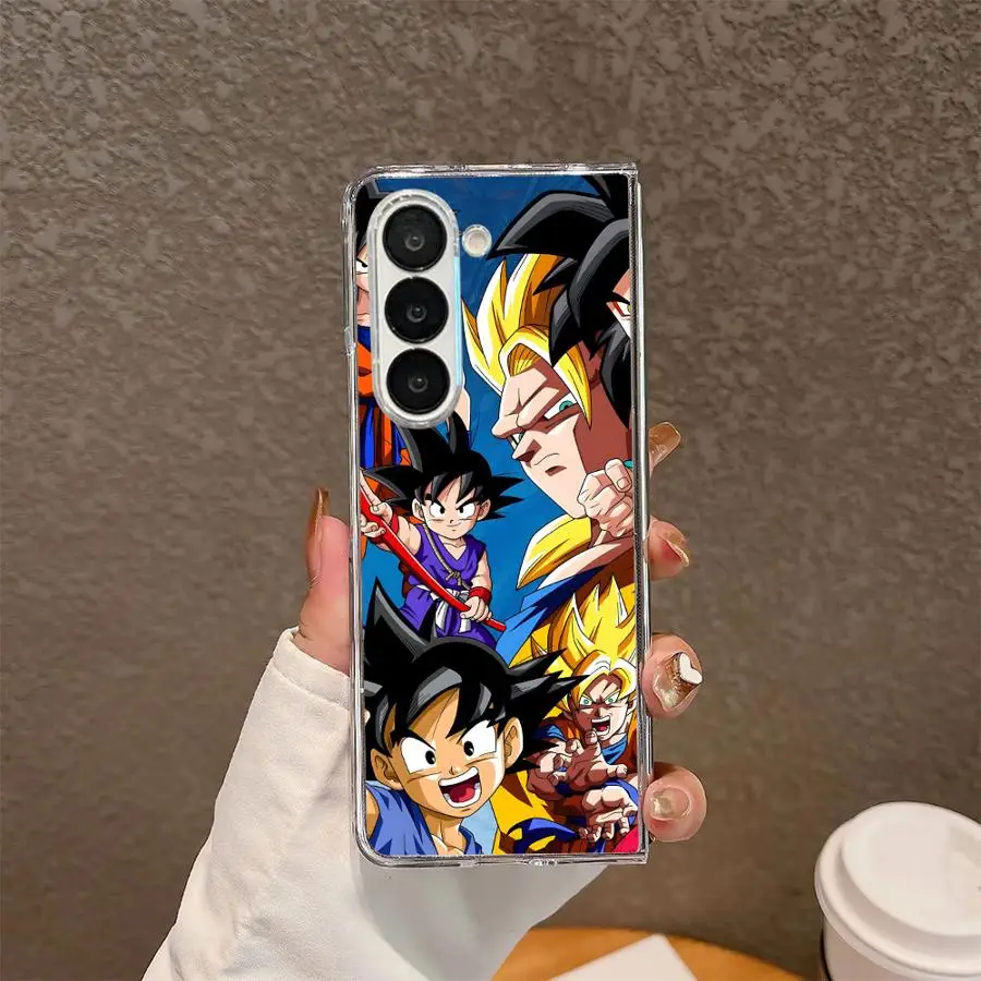 حافظة لهاتف سامسونج جالاكسي ZFold7 ZFold4 Z Fold 7 6 5 4 3 ZFold6 ZFold3 ZFold5 دراغون بول سايان جوكو #6