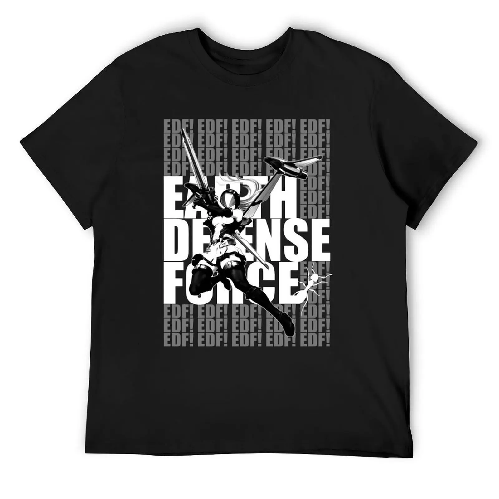 Earth Defense Force EDF Wing Diver T-Shirt vintage anime shirt boys whites plus sizes shirts men graphic