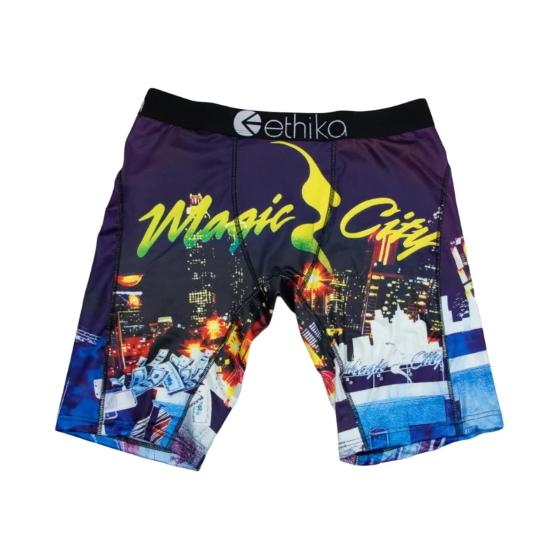 ETHIKA 1Pcs Men Underwear Boxers Breathable Mesh Crotch Man Underpants Plus Size L-3XL Mens Panties Printed Men's Boxers Briefs - Image 5