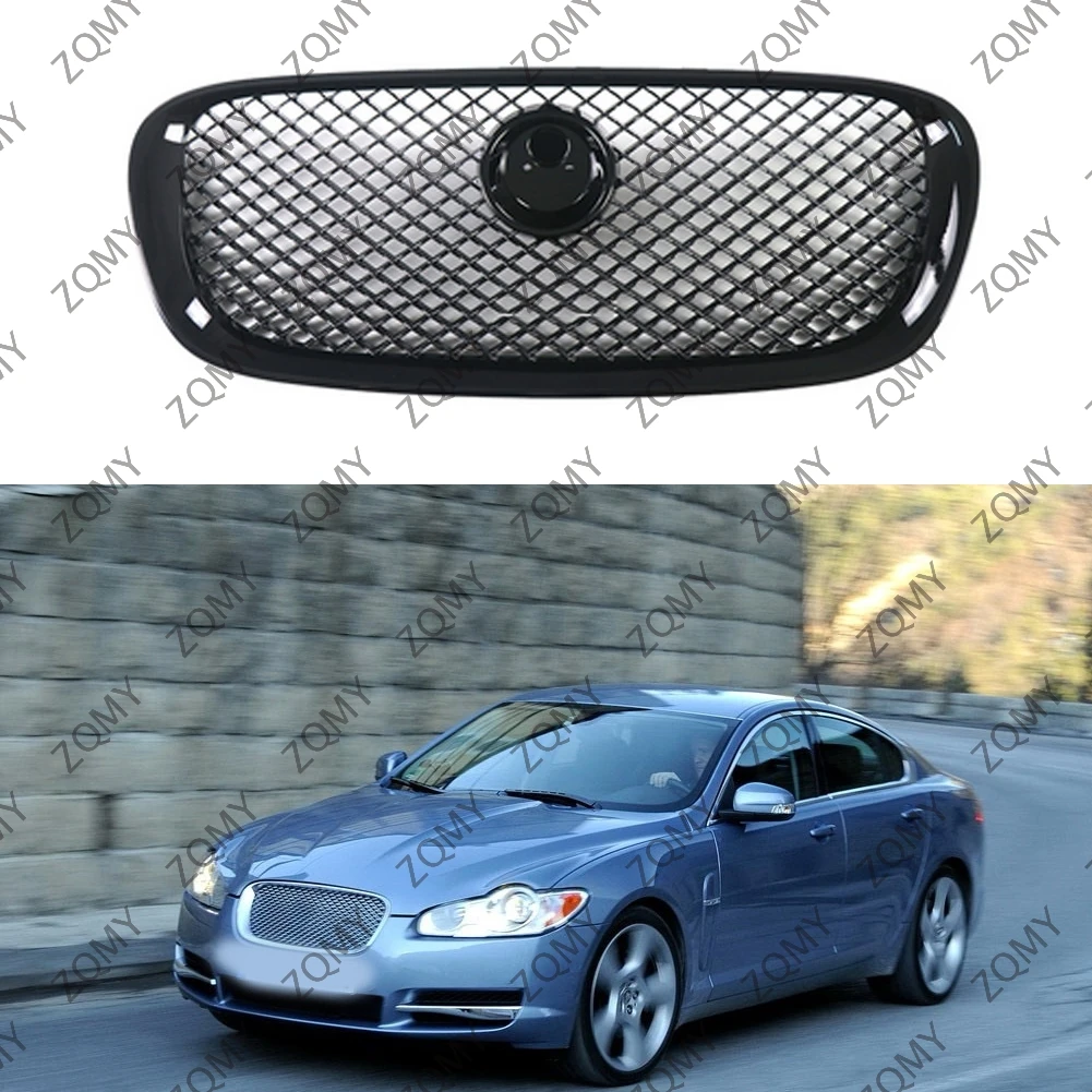 

ABS Car Front Radiator Upper Grille w/ no Logo For Jaguar XF X-F 2008 2009 2010 2011 Mesh Molding Grill with/NO Emblem