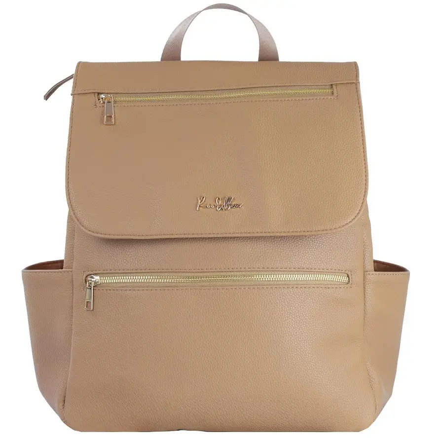 

Vegan Leather Diaper Bag Backpack Large Designer Baby Bag, Stylish Diaper Backpack with Stroller amp Crossbody Straps amp Multip