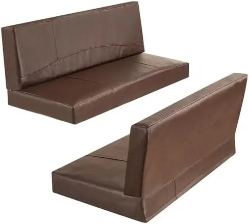 

Barydat 40" RV Dinette Cushions Set - Memory Foam Camper Booth Seat & Backrest Replacement (Mahogany)