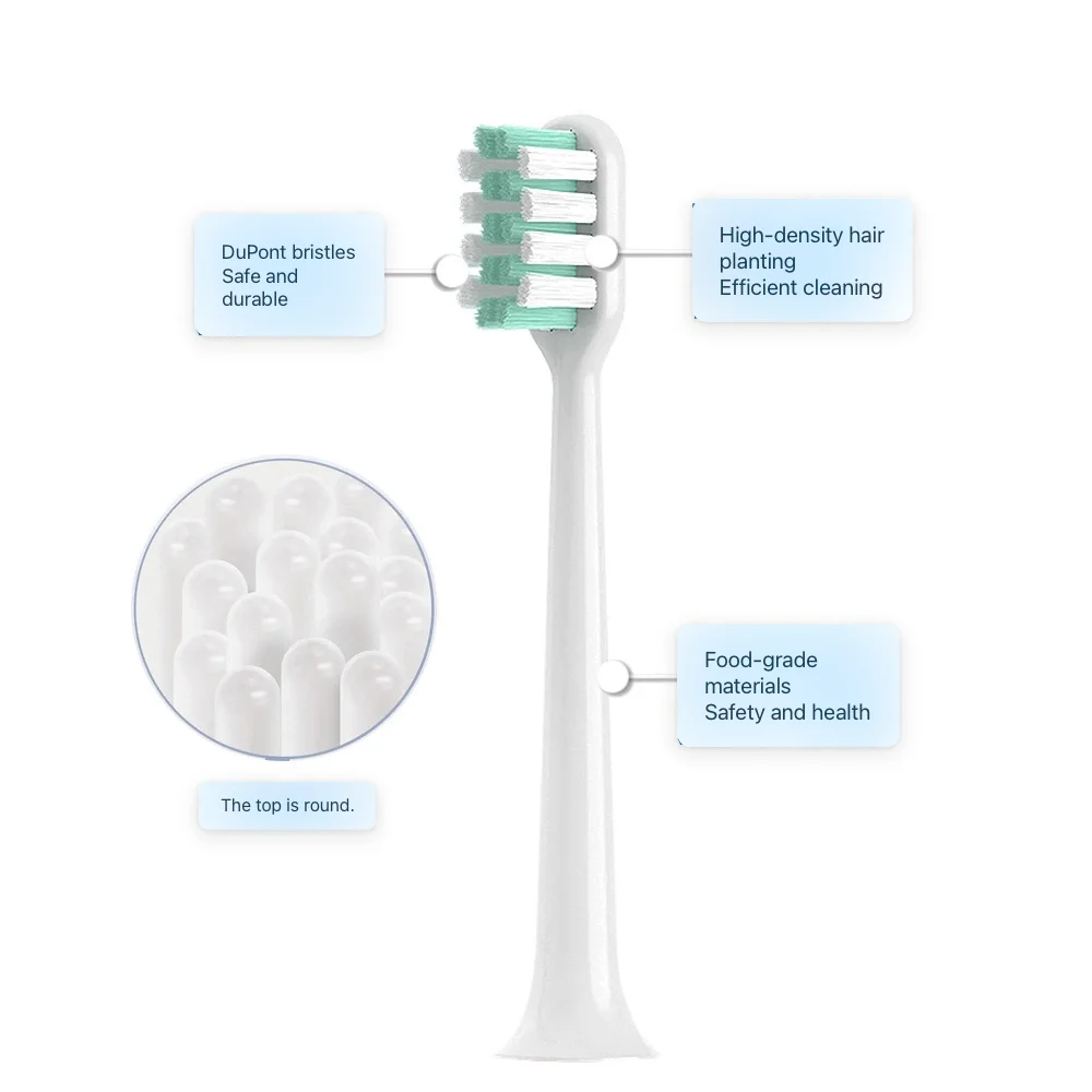 Tête de rechange de brosse à dents électrique DR · BEI, buse à poils DuPont, C1, C2, C3, E0, E3, E5, S7, S03, 4 pièces, 8 pièces, 16 pièces