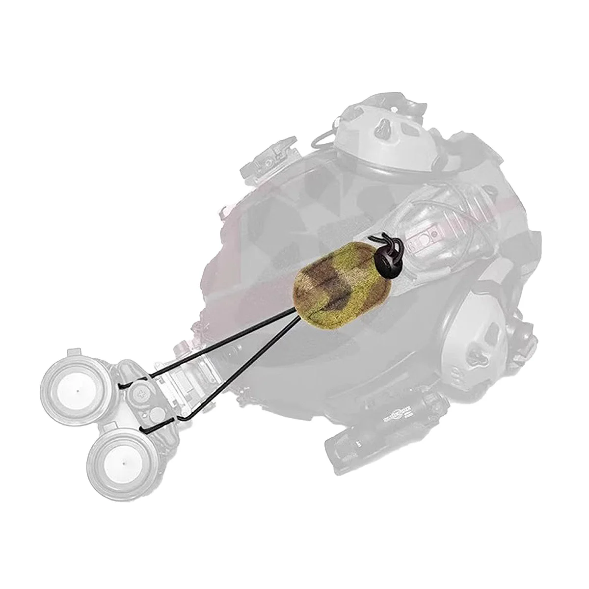 Tactical KC Style (NERD) NVG Reinforced Kit Helmet Night Vision Device Dump Truck Reinforced Rope